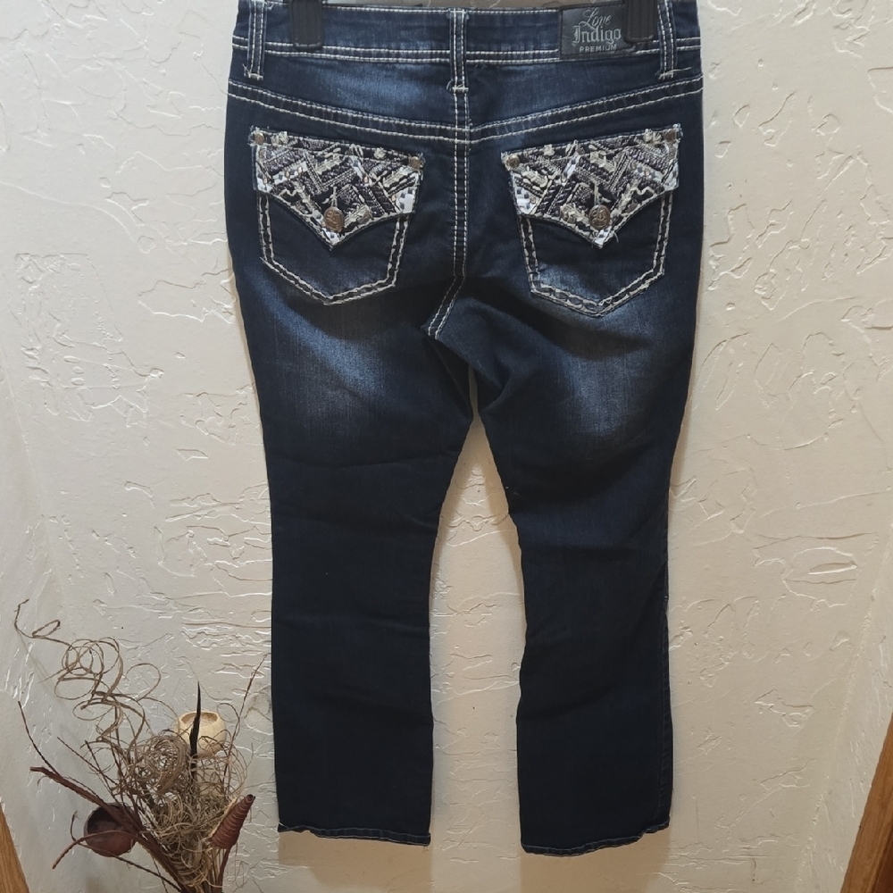 Love Indigo Midnight Blue Ankle Jeans - Picture 3 of 9